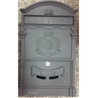 CASSETTA PORTALETTERE POSTALE ALLUMINIO ROYAL ANTRACITE BUCA LETTERE 