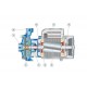 ELETTROPOMPA CENTRIFUGA BIGIRANTE MONOFASE MOD. 2CPm 25/14A PEDROLLO 