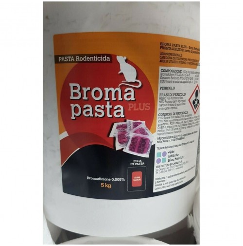 Vendita topicida ratticida Brody 5.0 in pasta BLU 1,5kg