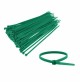 FASCETTA FASCETTE DI CABLAGGIO PLASTICA VERDE PZ 100 rete ombra 200x3,5 mm