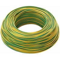 FILO CAVO ELETTRICO UNIPOLARE 1x10 MMQ 10 FS17 giallo/verde MT. 25