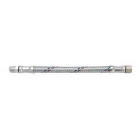 FLESSIBILE IN ACCIAIO INOX ANTIVIBRANTE CM. 40 MF 3/4 TUBO ACQUA ELETTROPOMPA