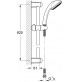 Grohe 27794000 New Tempesta Set SALISCENDI 3 GETTI Asta Doccia H. 600 mm