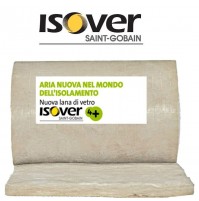 ISOVER PAR 4+ LANA DI VETRO ISOLAMENTO TERMICO ACUSTICO PARETI MURI H 0,6 X 15 M