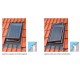 LUCERNARIO MONOBLOCCO TELAIO LEGNO VLT 033 FINESTRA 2 APERTURE VELUX 850x850mm