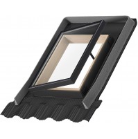 LUCERNARIO MONOBLOCCO TELAIO LEGNO VLT 033 FINESTRA 2 APERTURE VELUX 850x850mm