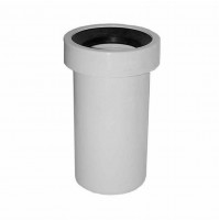 MANICOTTO WC TUBO PROLUNGA VASO DA 100 mm lungh 40cm rigido diritto SENZA ROSONE