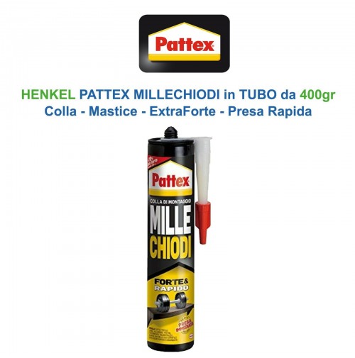 Pattex Mille Chiodi Extreme, forte adesivo di montaggio, colla