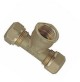 RACCORDO A TEE T PER TUBO RAME 14X1/2X14 14