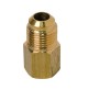 RACCORDO RIDOTTO OTTONE CLIMATIZZATORE CONDIZIONAMENTO 1/4F 3/8M 1/4X3/8