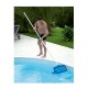  RETINO SUPERFICE PULIZIA PISCINA CON MANICO CM 122 RETE PIATTA ASTA K106CB 