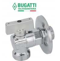 RUBINETTO ATTACCO LAVATRICE 1/2x3/4 MOD. BIBOLUX CON ROSETTA bugatti