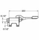 RUBINETTO MISCELATORE A PEDALE MONTAGGIO A PAVIMENTO ATTACCO 1/2 