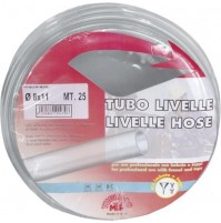 TUBO LIVELLE LIVELLA MT. 25 8x11 CON IMBUTO MURATORE x LIVELLO EDILIZIA