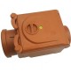 VALVOLA ANTI-RIFLUSSO IN PVC ARANCIO D. 110mm AD INNESTO easy-touch FOGNATURA