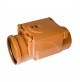 VALVOLA ANTI-RIFLUSSO IN PVC ARANCIO D. 110mm AD INNESTO easy-touch FOGNATURA